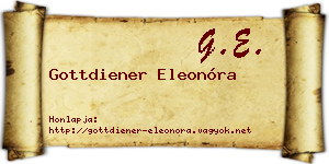 Gottdiener Eleonóra névjegykártya